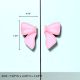 Handcrafted Acacia Wood Pink Bow Handle Pair